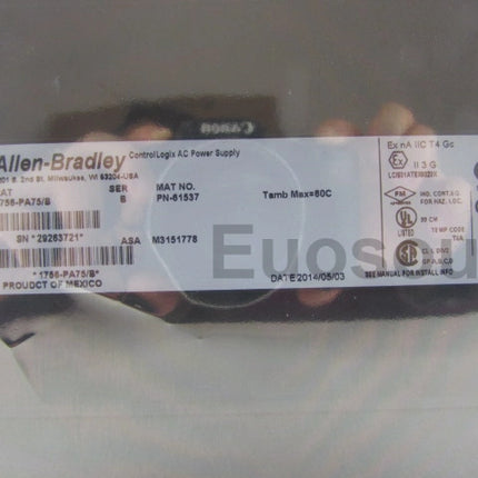 1756-PA75B Allen Bradley PLC