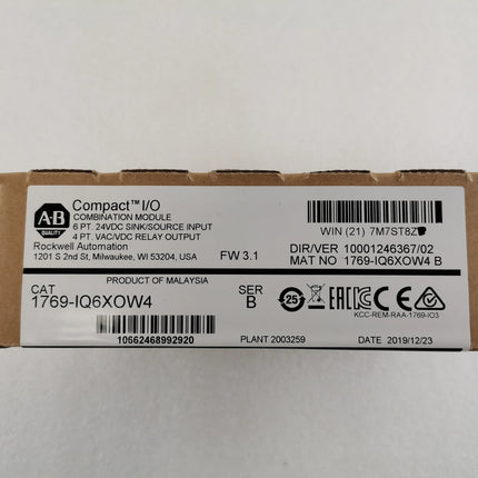 1769-IQ6XOW4 Allen Bradley PLC
