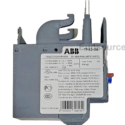 1SAZ721201R1055 ABB THERMAL OVERLOAD RELAY