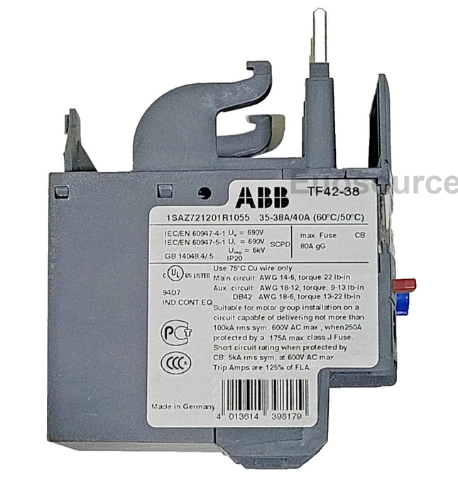 1SAZ721201R1055 ABB THERMAL OVERLOAD RELAY
