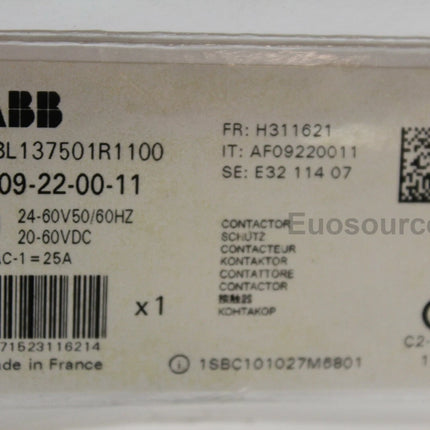 1SBL137501R1100 ABB Contactor