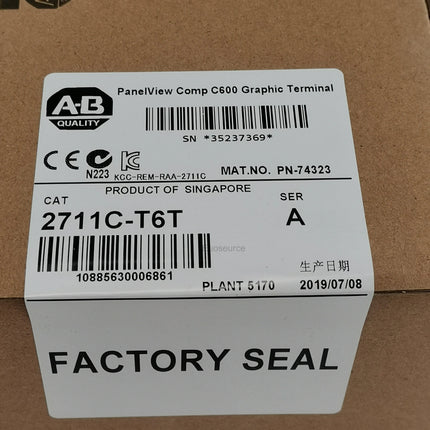 2711C-T6T Allen Bradley Touch Screen