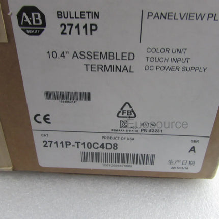 2711P-T10C4D8 Allen Bradley Touch Screen
