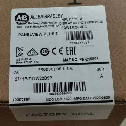 2711P-T12W22D9P Allen Bradley Touch Screen