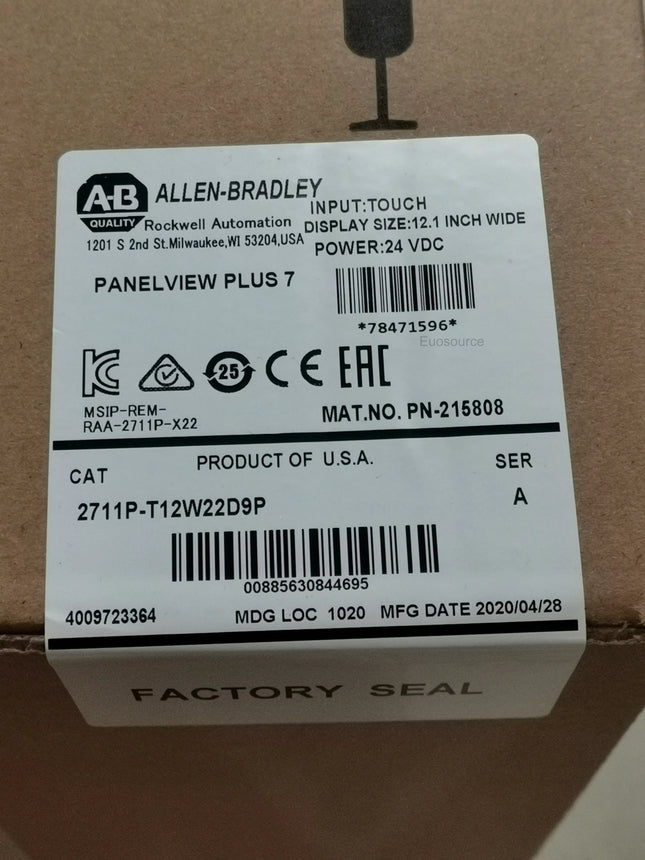 2711P-T12W22D9P Allen Bradley Touch Screen