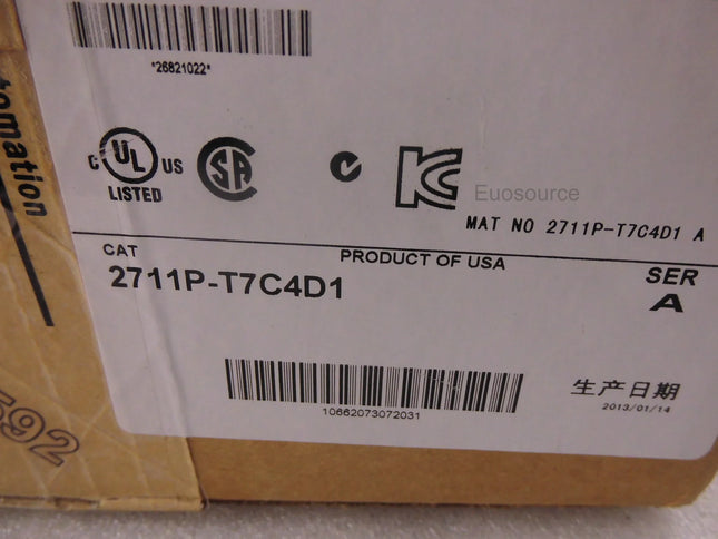 2711P-T7C4D1 Allen Bradley Touch Screen