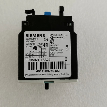 3RH5921-1FA22 Siemens Contactor