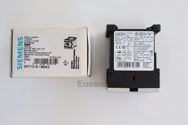 3RT1016-1BB42 Siemens Power Contactor