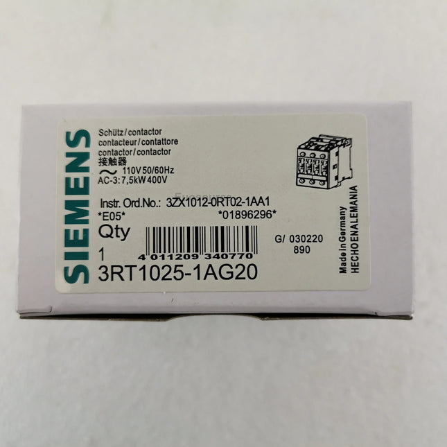 3RT1025-1AG20 Siemens Contactors
