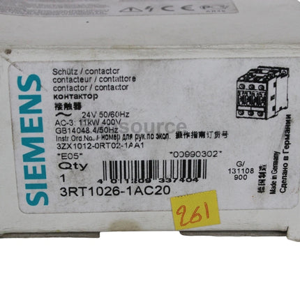 3RT1026-1AC20 Siemens Power Contactor