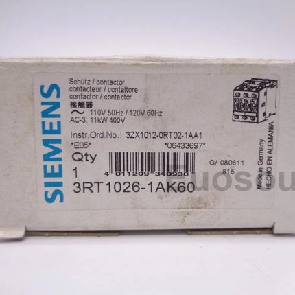 3RT1026-1AK60 Siemens Power Contactor