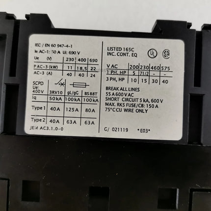 3RT1035-1AL20 Siemens Contactors