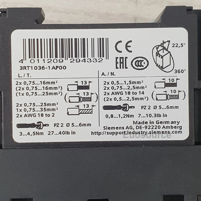 3RT1036-1AP00 Siemens Power Contactor