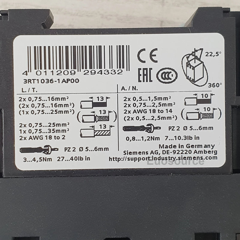 3RT1036-1AP00 Siemens Power Contactor