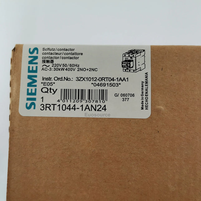 3RT1044-1AN24 Siemens SIRIUS 3RT Power Contactor