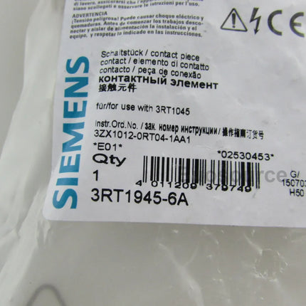 3RT1945-6A Siemens Contactors