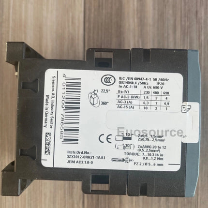 3RT2015-1AP02 Siemens Power Contactor