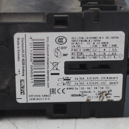 3RT2016-1AN22 Siemens Power Contactor