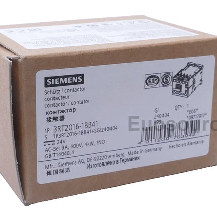 3RT2016-1BB41 Siemens Power Contactor