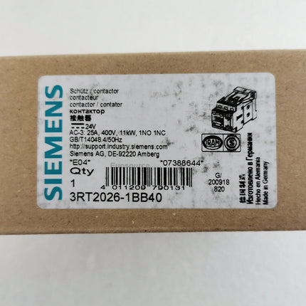 3RT2026-1BB40 Siemens Contactors