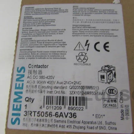 3RT5056-6AV36 Siemens Contactors