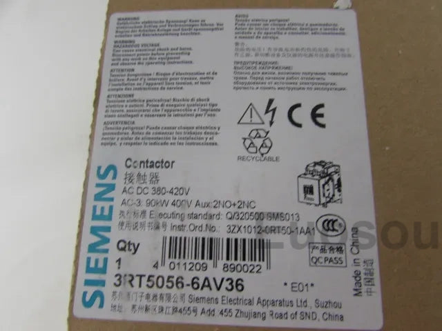 3RT5056-6AV36 Siemens Contactors