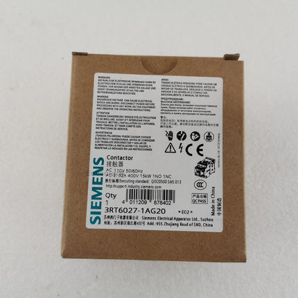 3RT6027-1AG20 Siemens Contactors