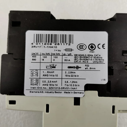 3RV1021-4AA10 Siemens Circuit Breaker