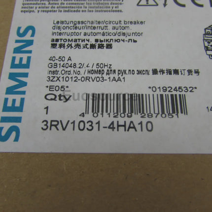 3RV1041-4HA10 Siemens Circuit Breaker
