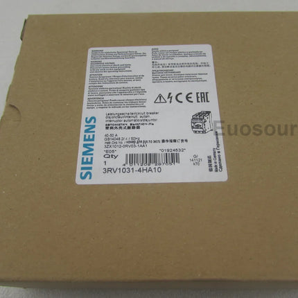 3RV1041-4HA10 Siemens Circuit Breaker