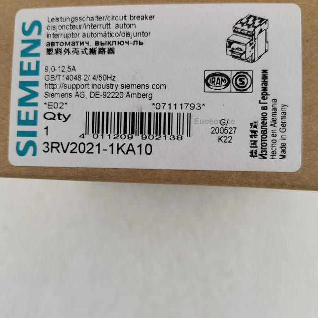 3RV2021-4AA10 Siemens Circuit Breaker