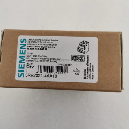 3RV5031-4AA10 Siemens Circuit Breaker