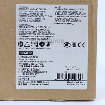 3RW3016-2BB04 Siemens Soft Starter