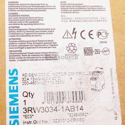 3RW3034-1AB14 Siemens Soft Starter