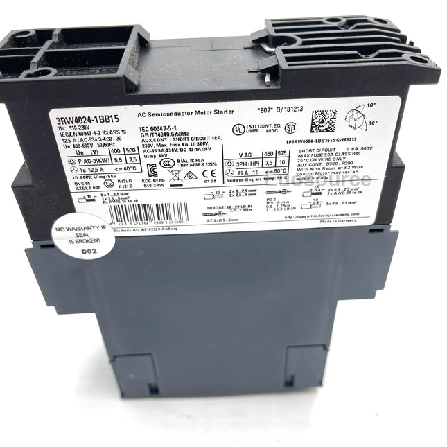 3RW4024-1BB15 Siemens Soft Starter