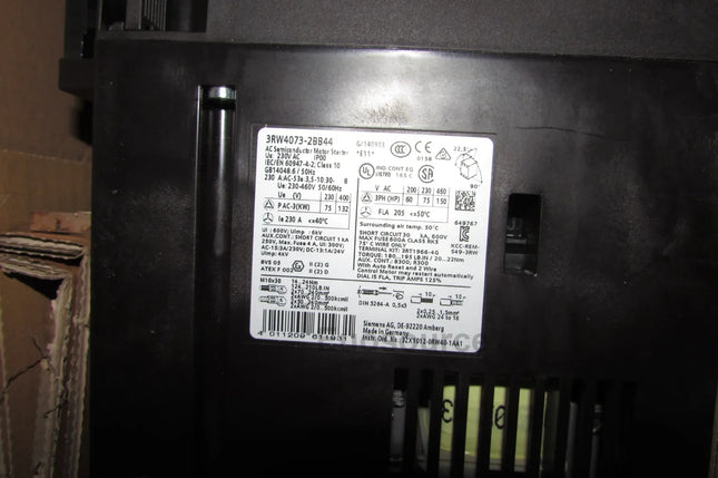 3RW4073-2BB44 Siemens Soft Starter