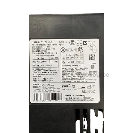 3RW4073-2BB45 Siemens Soft Starter
