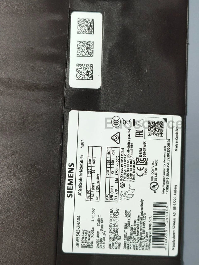 3RW5545-2HA04 Siemens Soft Starter
