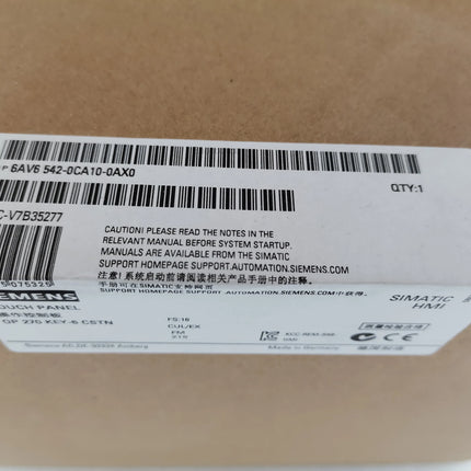 6AV6542-0CA10-0AX0 Siemens Touch Screen