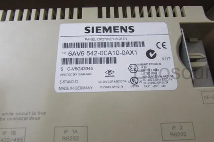 6AV6542-0CA10-0AX1 Siemens Touch Screen