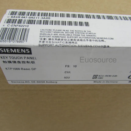 6AV6640-0AA00-0AX0 Siemens Touch Screen