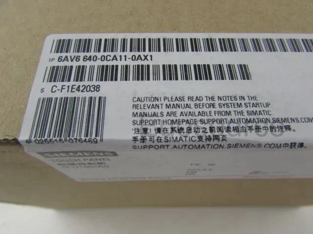 6AV6640-0CA11-0AX1 Siemens Touch Screen