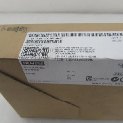 6AV6641-0CA01-0AX1 Siemens Touch Screen