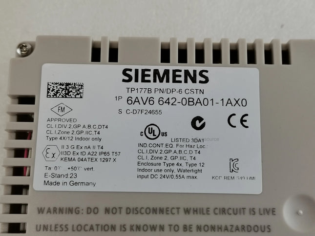 6AV6642-0BA01-1AX0 Siemens Touch Screen