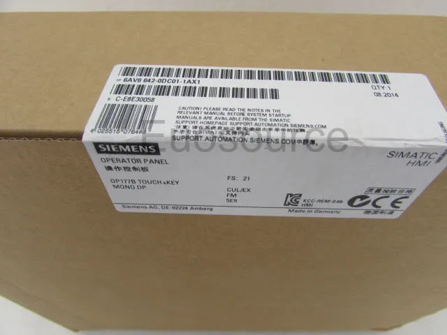 SIEMENS 6AV6642-0DC01-1AX1 SIMATIC OP 177B HMI Panel – 5.7"
