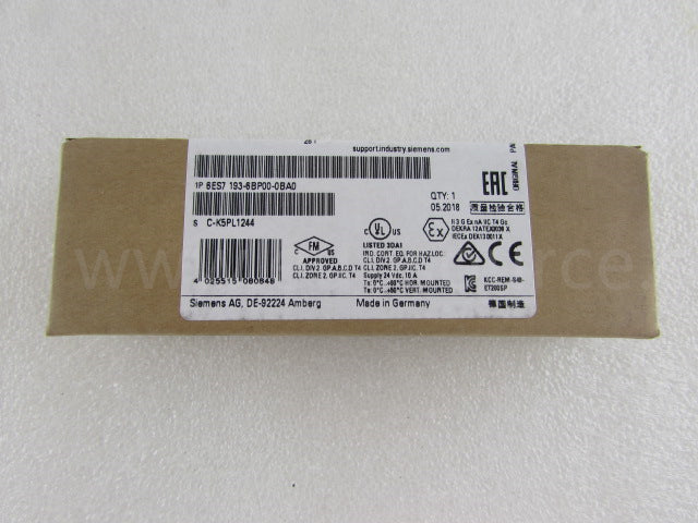 6ES7193-6BP00-0BA0 Simatic Compact CPU Module PLC siemens 6ES7193