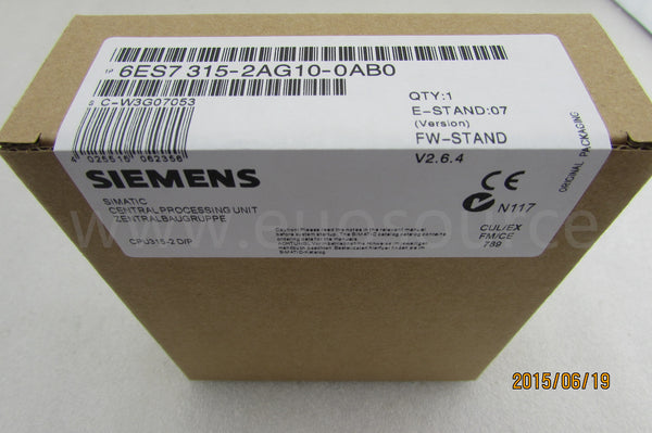 6ES7315-2AG10-0AB0 Simatic Compact CPU Module PLC original 6ES7315