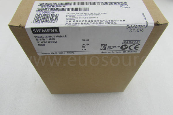 6ES7322-1BL00-0AA0 Simatic Compact CPU Module PLC original 6ES7322