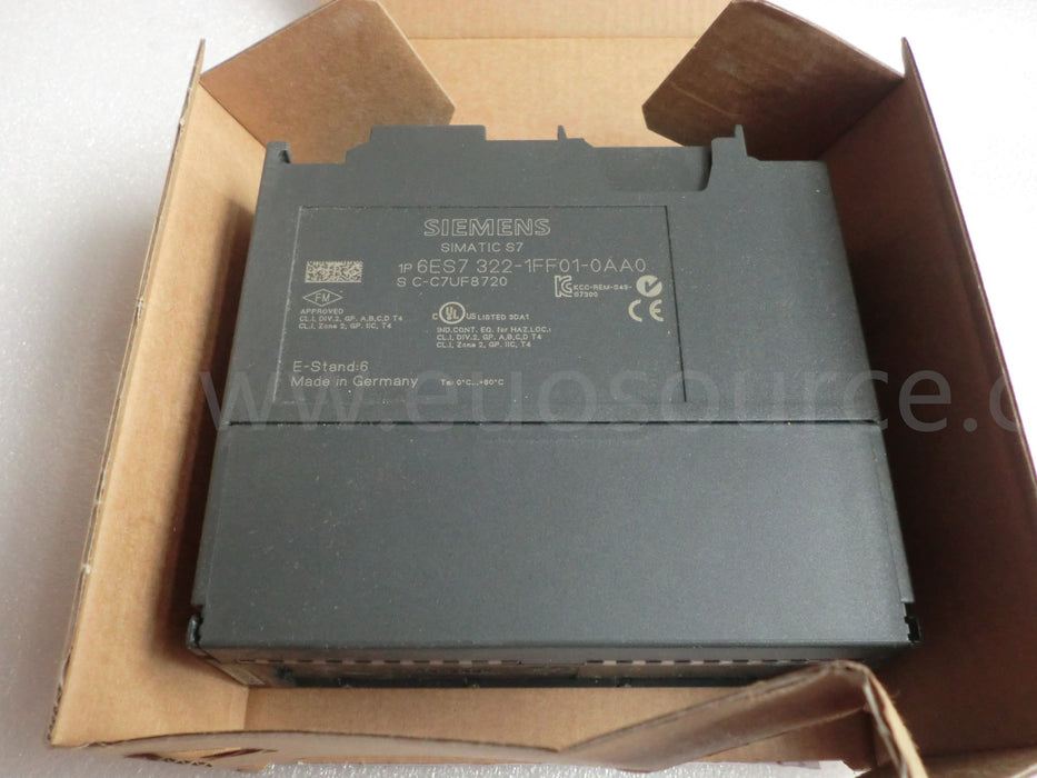 6ES7322-1FF01-0AA0 Simatic Compact CPU Module PLC original 6ES7322