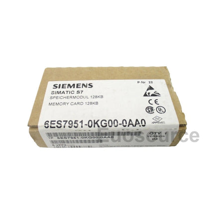 6ES7951-0KG00-0AA0 Siemens SIMATIC S7 Memory Card – 128 KB, 5V Flash-EPROM
